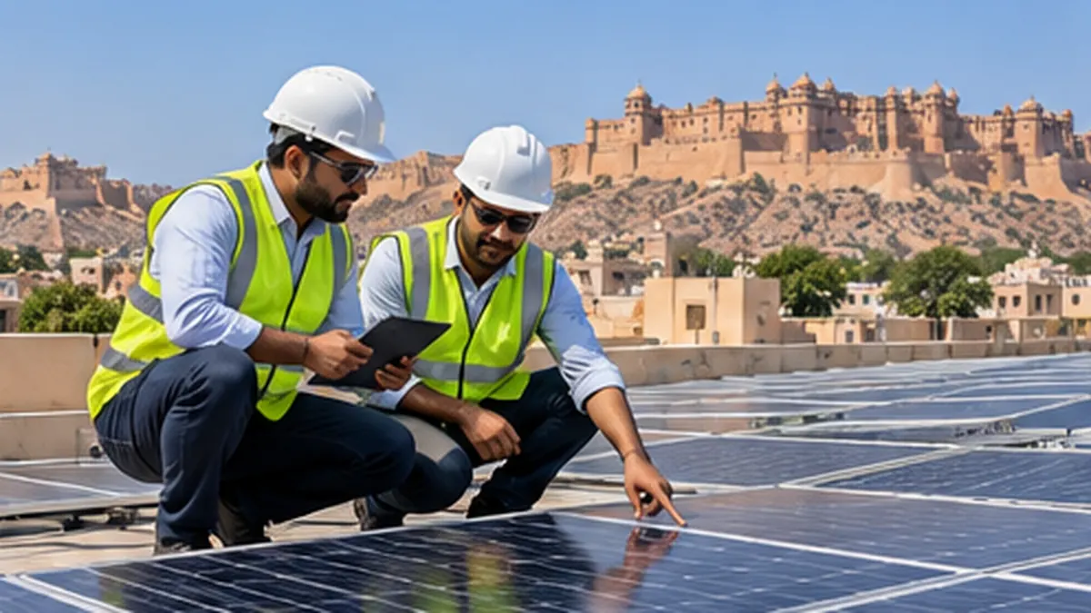 Solar project handover from SK Solar Jaipur